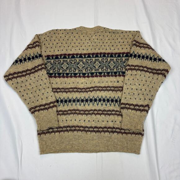 Vintage Pendleton Lobo Wool Fair Isle Sweater Women's Medium Cottage - Picture 3 of 10